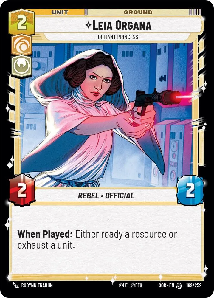 Leia Organa - Princesse Provocatrice — Spark of Rebellion — Star Wars: Unlimited
