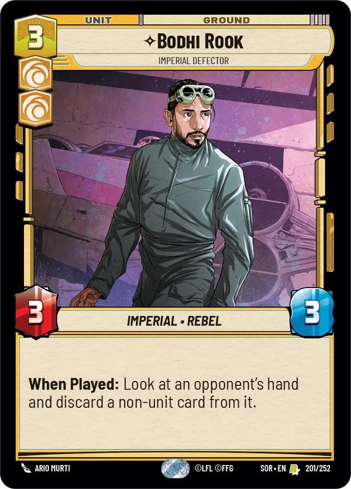 Bodhi Rook - Imperial Defector — Spark of Rebellion — Star Wars: Unlimited