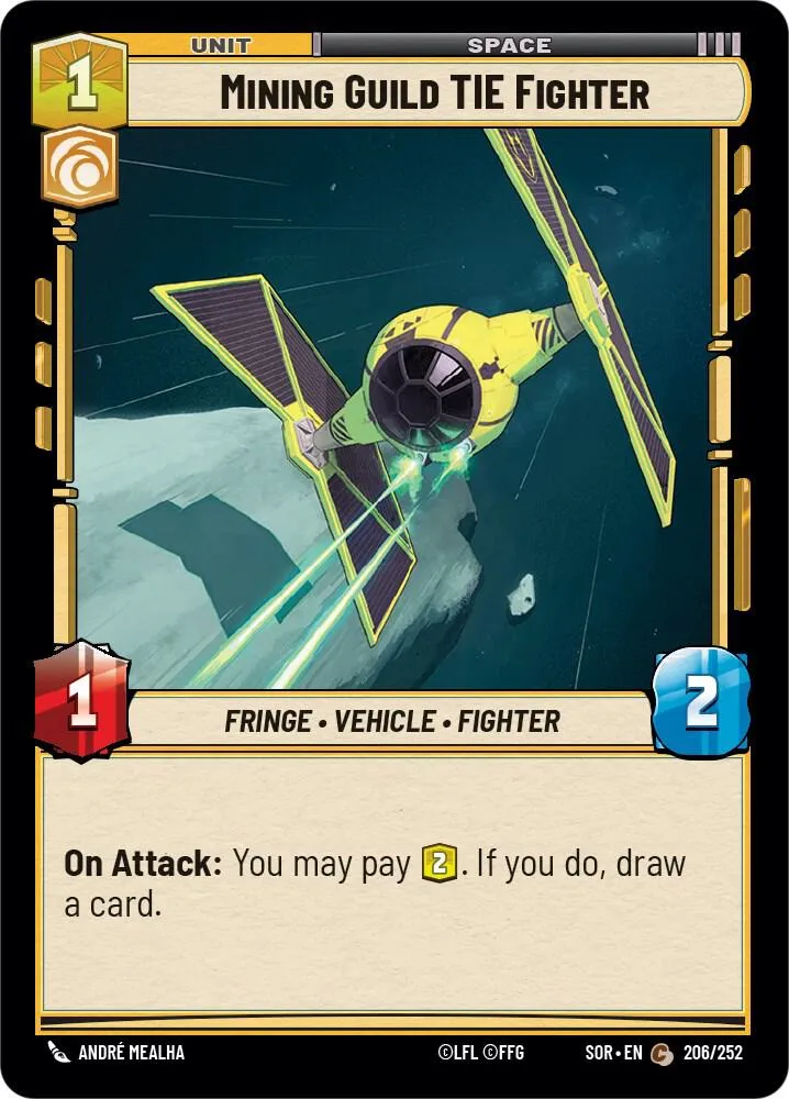 Chasseur TIE de la Guilde Minière — Spark of Rebellion — Star Wars: Unlimited