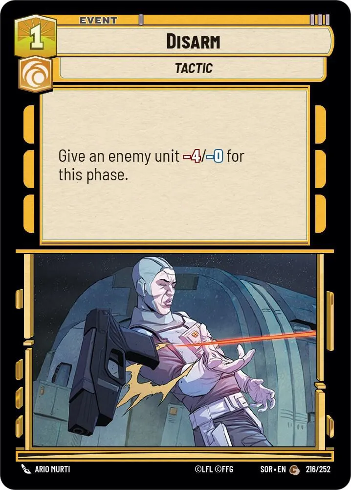 Disarm — Spark of Rebellion — Star Wars: Unlimited