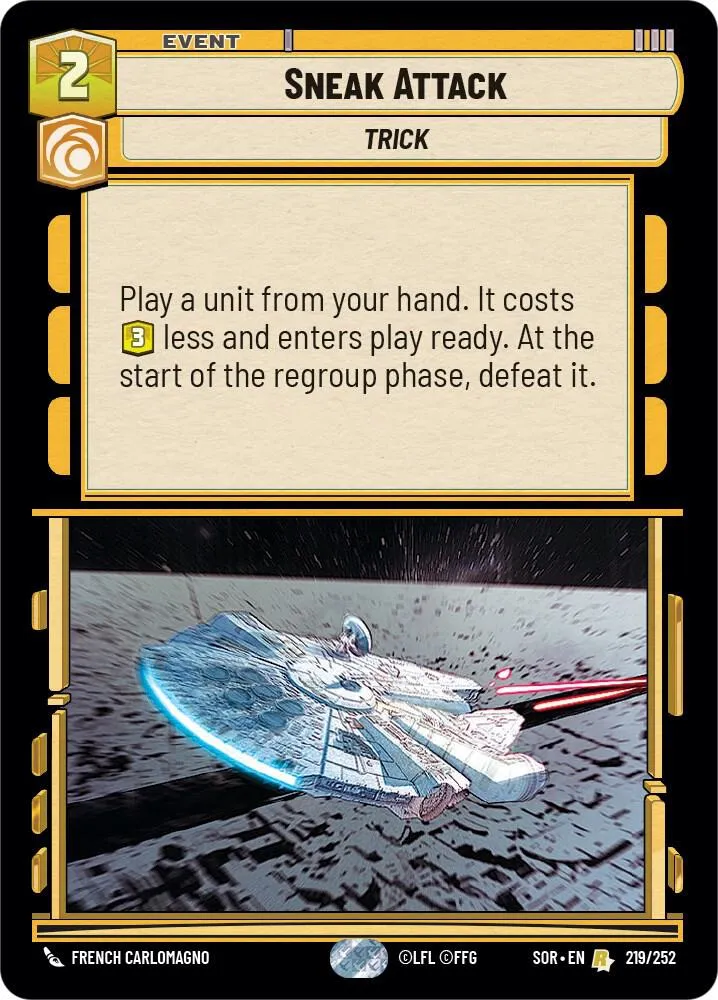 Sneak Attack — Spark of Rebellion — Star Wars: Unlimited
