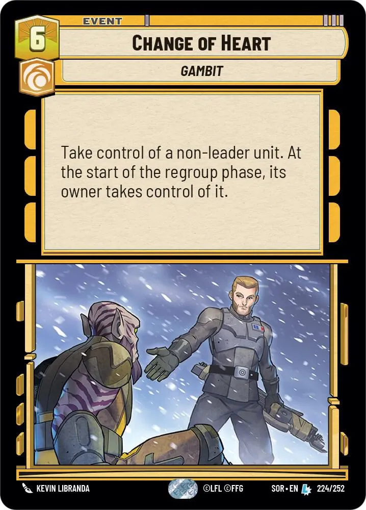 Changer d'Avis — Spark of Rebellion — Star Wars: Unlimited