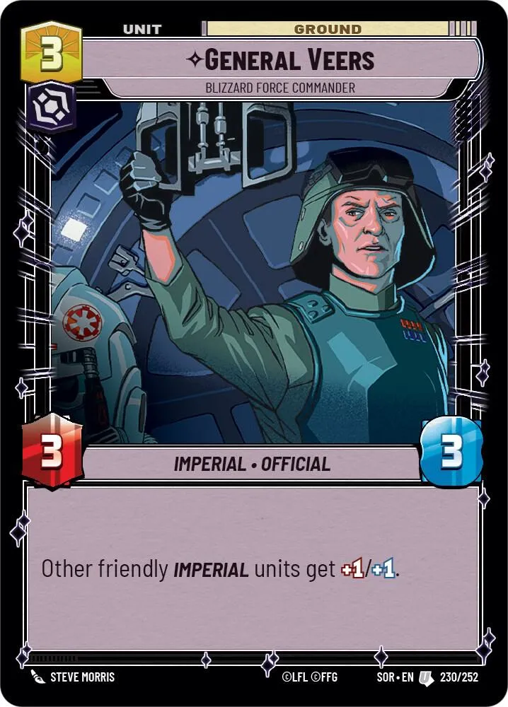 Général Veers - Commandant De La Force Blizzard — Spark of Rebellion — Star Wars: Unlimited