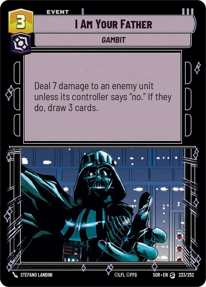 Je Suis Ton Père — Spark of Rebellion — Star Wars: Unlimited