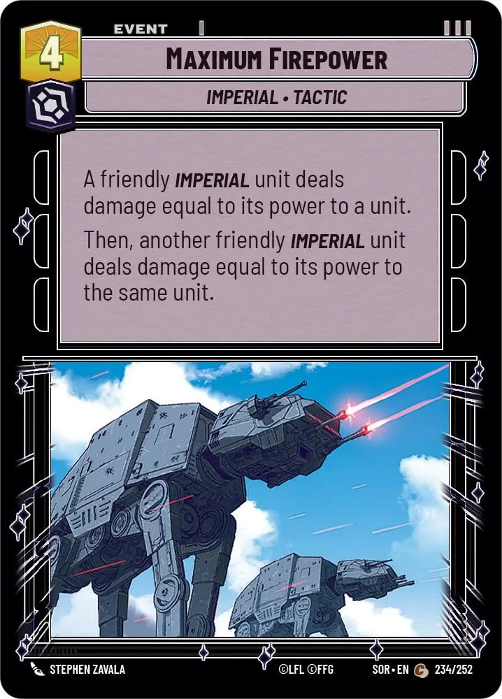 Maximum Firepower — Spark of Rebellion — Star Wars: Unlimited