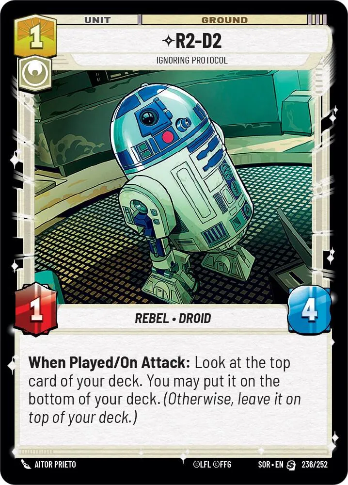 R2-D2 - Ignore Le Protocole — Spark of Rebellion — Star Wars: Unlimited