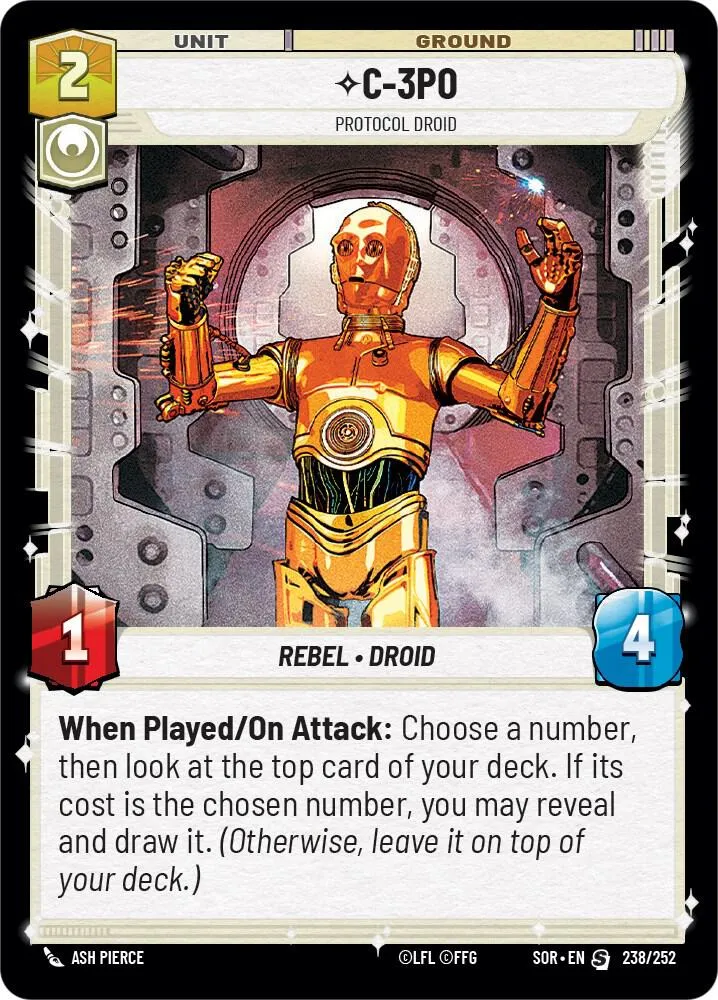 C-3PO - Protocol Droid — Spark of Rebellion — Star Wars: Unlimited
