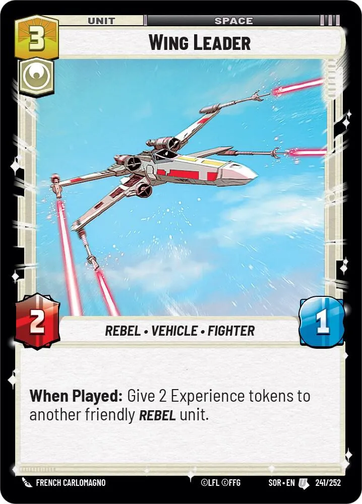 Wing Leader — Spark of Rebellion — Star Wars: Unlimited