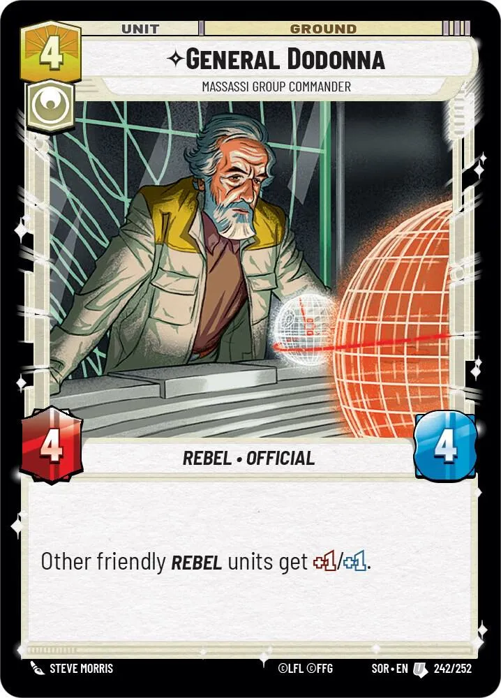 Général Dodonna - Commandant Du Groupe Massassi — Spark of Rebellion — Star Wars: Unlimited