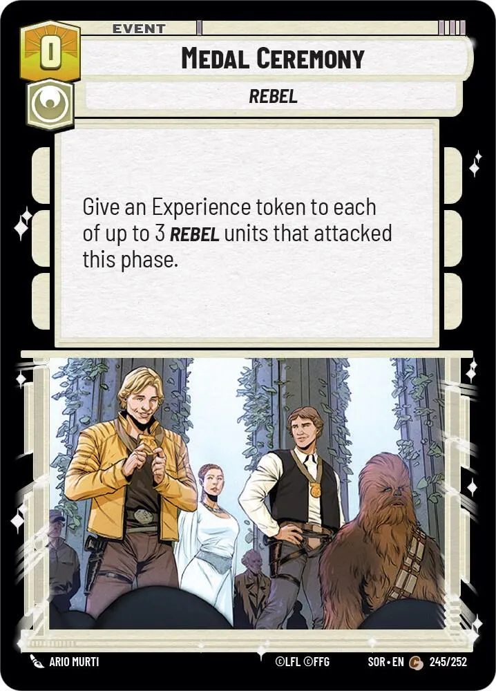 Cérémonie de Remise des Médailles — Spark of Rebellion — Star Wars: Unlimited