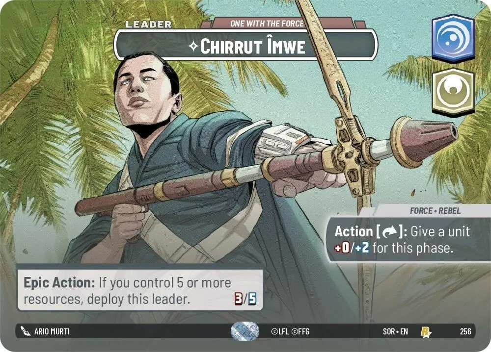 Chirrut Imwe - One With The Force — Spark of Rebellion — Star Wars: Unlimited