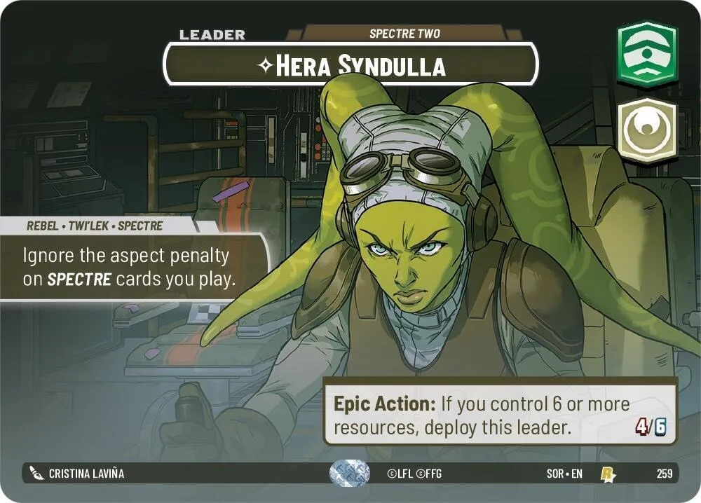 Hera Syndulla - Spectre Two — Spark of Rebellion — Star Wars: Unlimited