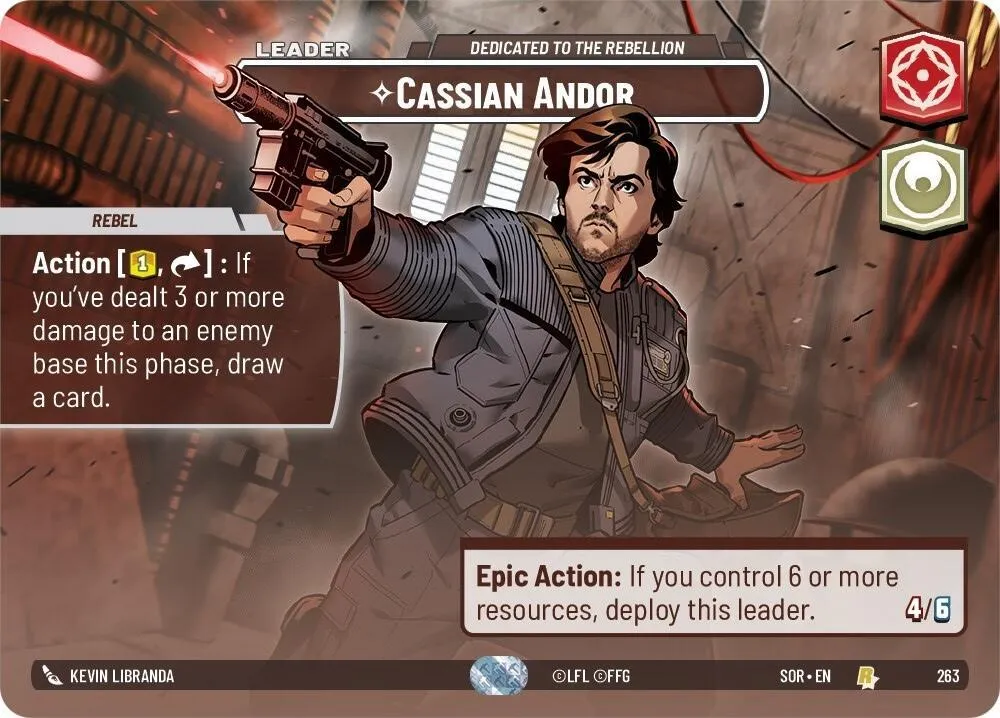 Cassian Andor - Dedicated to the Rebellion — Spark of Rebellion — Star Wars: Unlimited