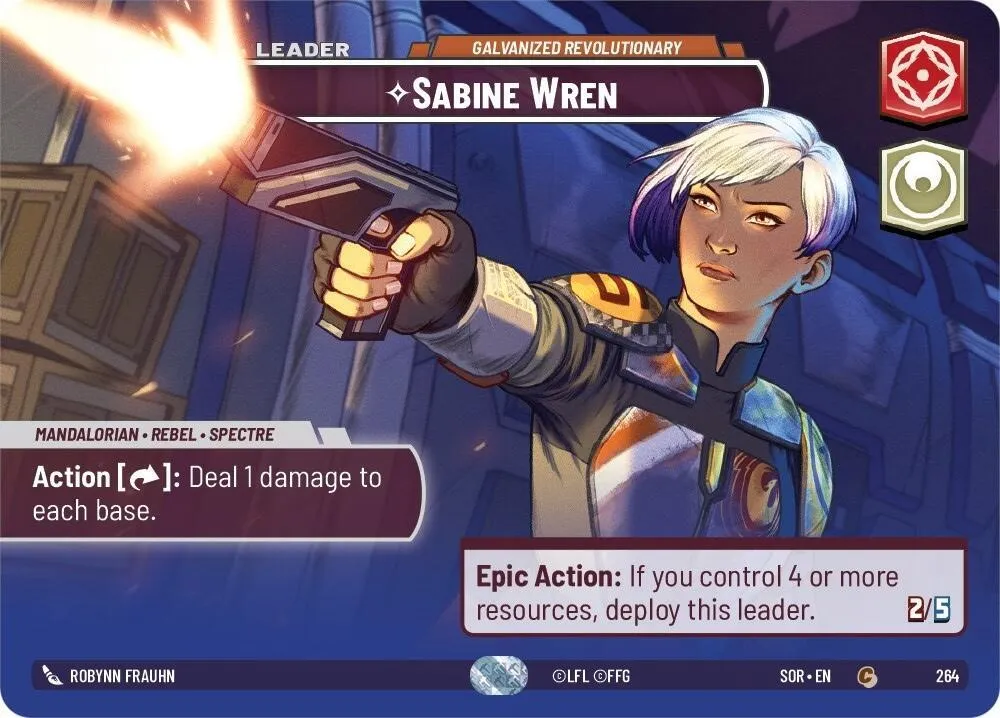 Sabine Wren - Galvanized Revolutionary — Spark of Rebellion — Star Wars: Unlimited