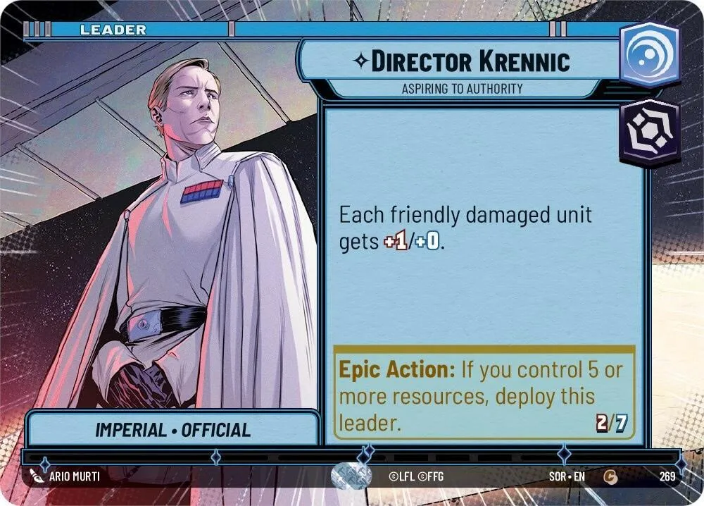Director Krennic - Aspiring to Authority — Spark of Rebellion — Star Wars: Unlimited