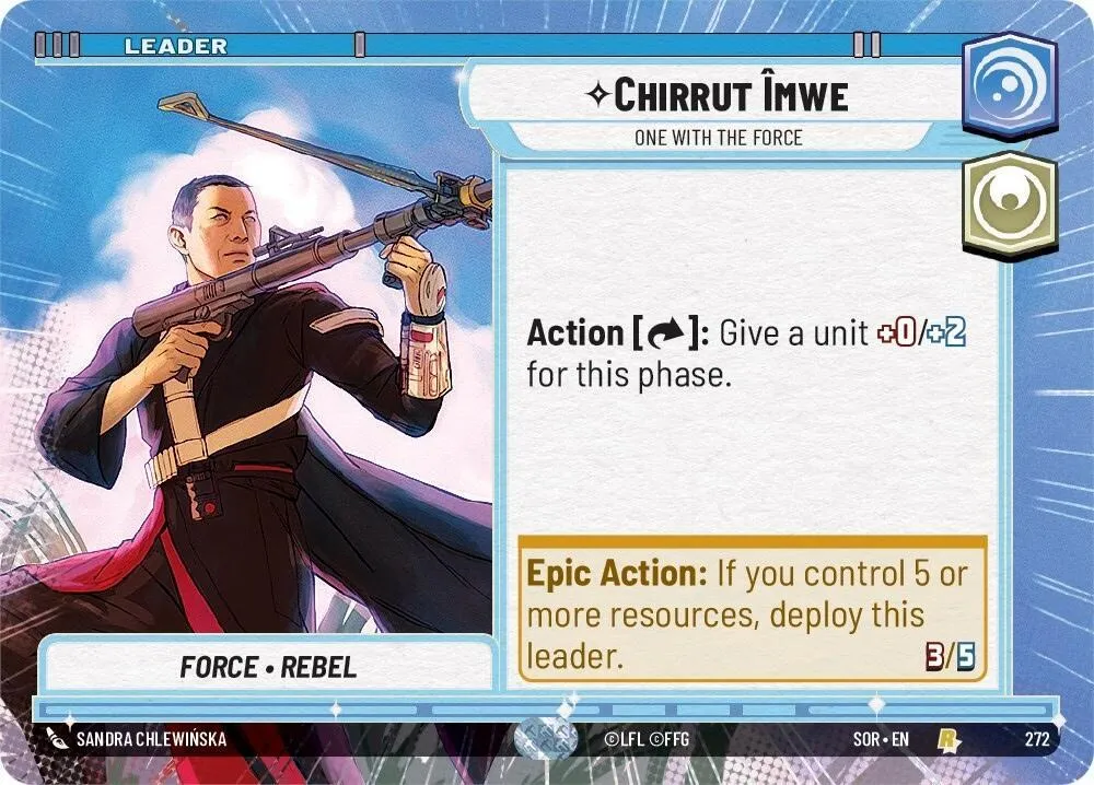 Chirrut Îmwe - Fait Corps Avec La Force — Spark of Rebellion — Star Wars: Unlimited