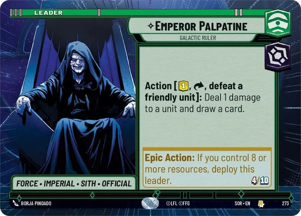 Empereur Palpatine - Souverain Galactique — Spark of Rebellion — Star Wars: Unlimited