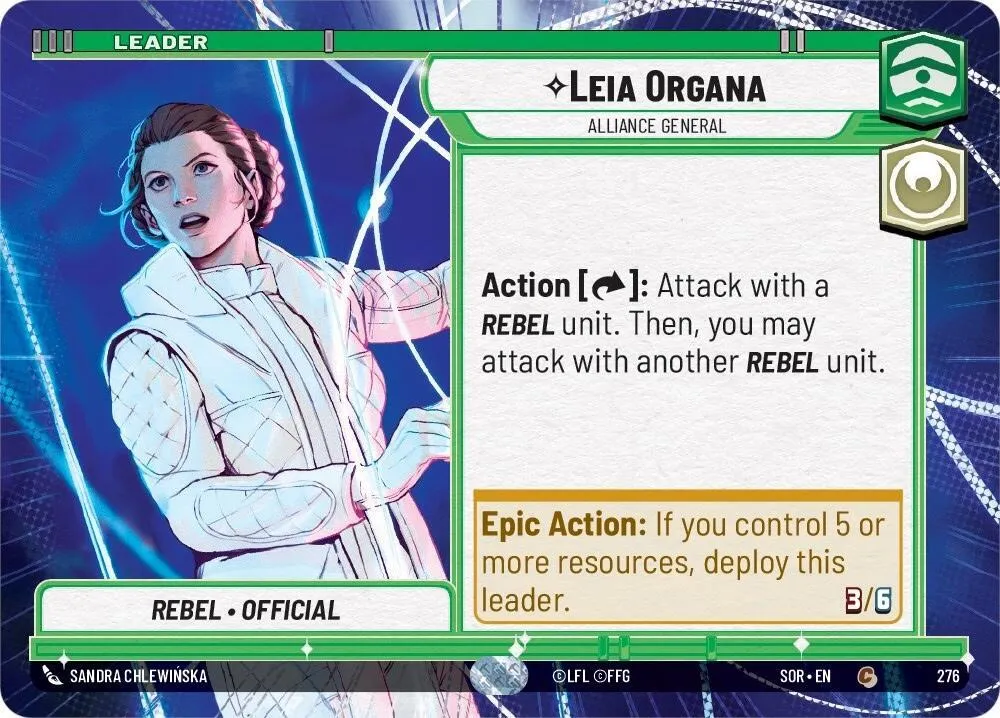 Leia Organa - Générale De L'Alliance — Spark of Rebellion — Star Wars: Unlimited