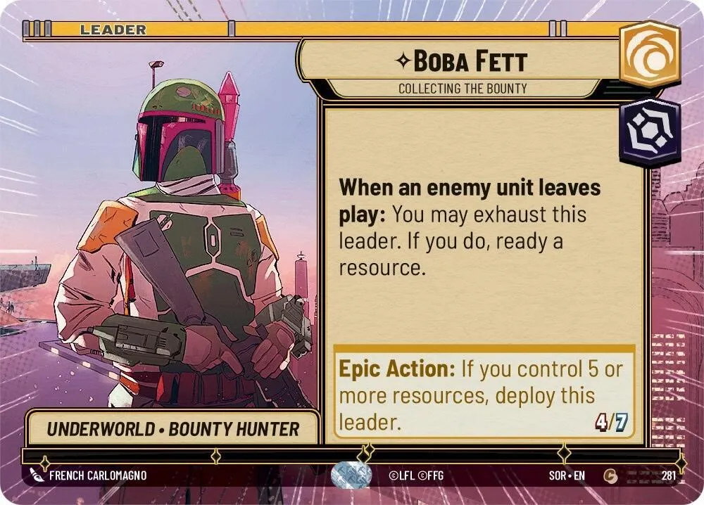 Boba Fett - Récolte Des Primes — Spark of Rebellion — Star Wars: Unlimited