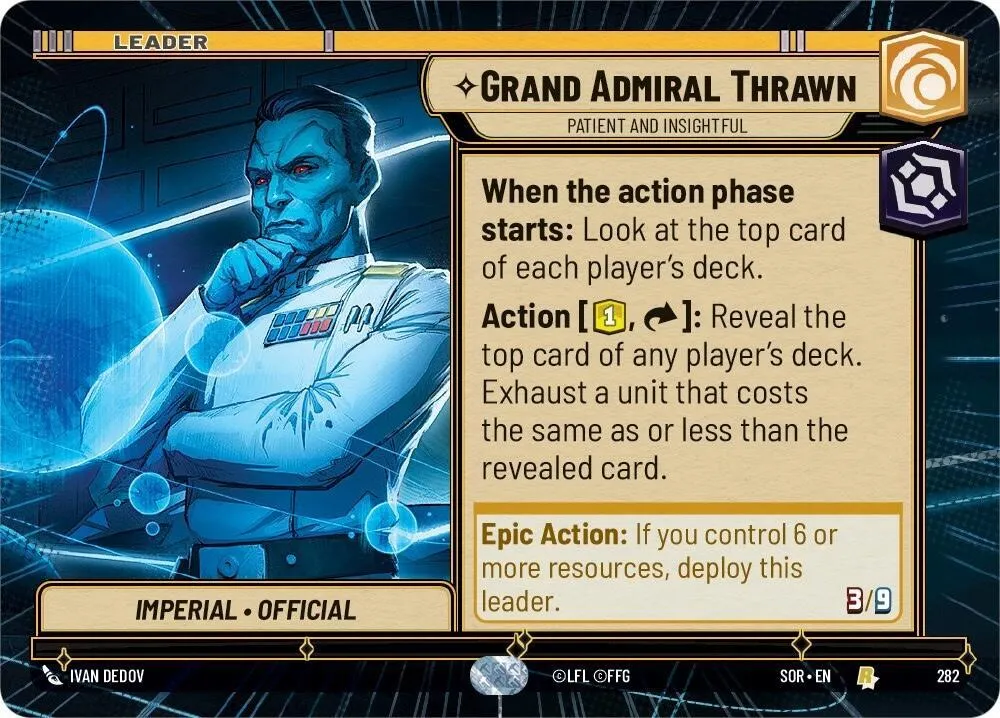 Grand Amiral Thrawn - Patient Et Perspiace — Spark of Rebellion — Star Wars: Unlimited