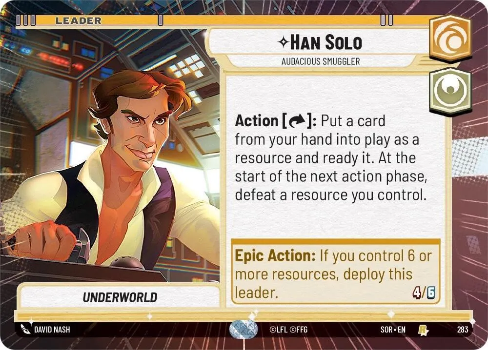 Han Solo - Contrebandier Audacieux — Spark of Rebellion — Star Wars: Unlimited
