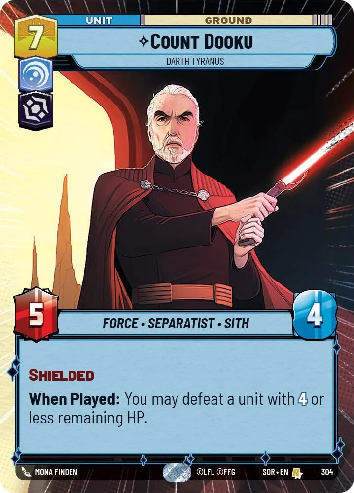 Comte Dooku - Dark Tyranus — Spark of Rebellion — Star Wars: Unlimited
