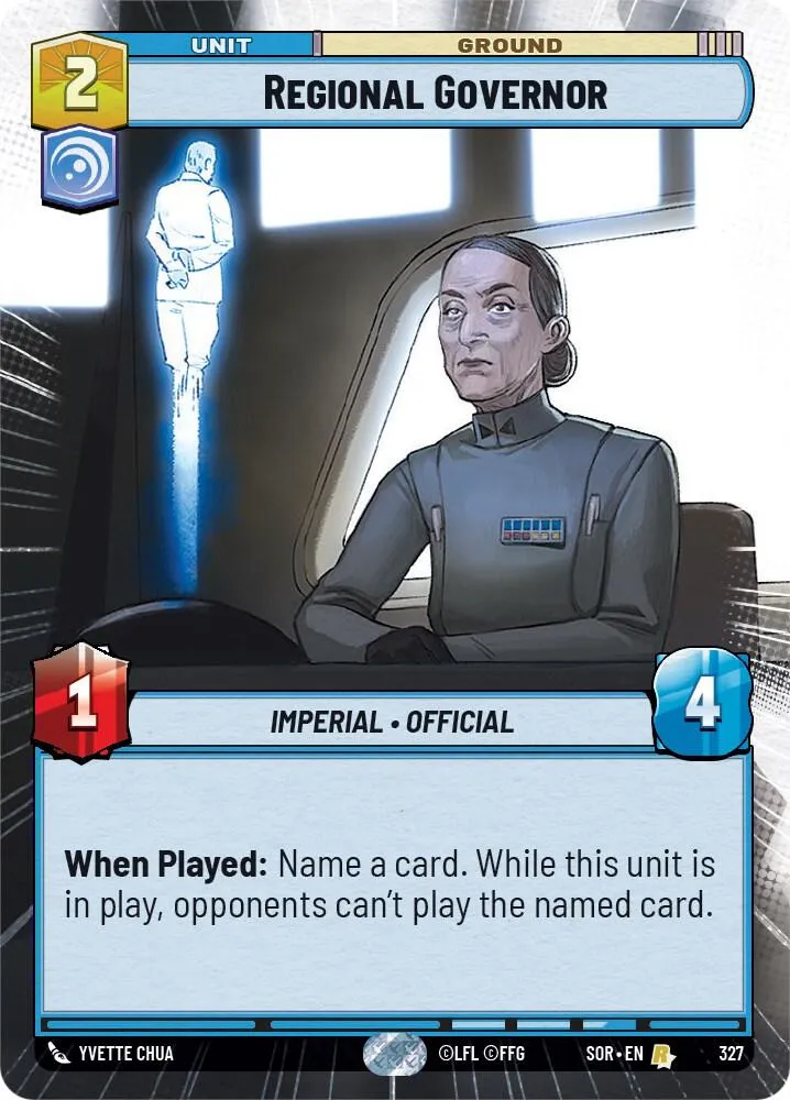 Gouverneur Régional — Spark of Rebellion — Star Wars: Unlimited