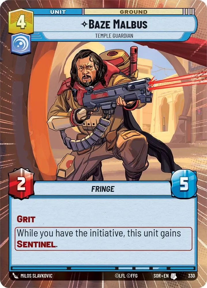 Baze Malbus - Gardien du Temple — Spark of Rebellion — Star Wars: Unlimited