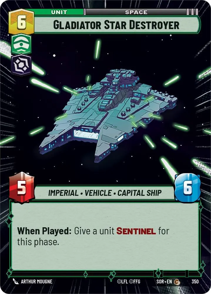 Destroyer Stellaire Gladiator — Spark of Rebellion — Star Wars: Unlimited