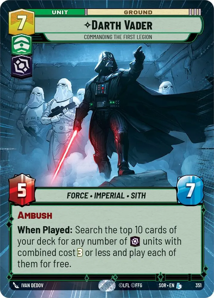 Darth Vader - Commanding the First Legion — Spark of Rebellion — Star Wars: Unlimited