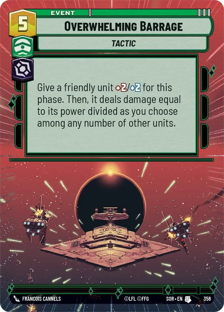 Overwhelming Barrage — Spark of Rebellion — Star Wars: Unlimited