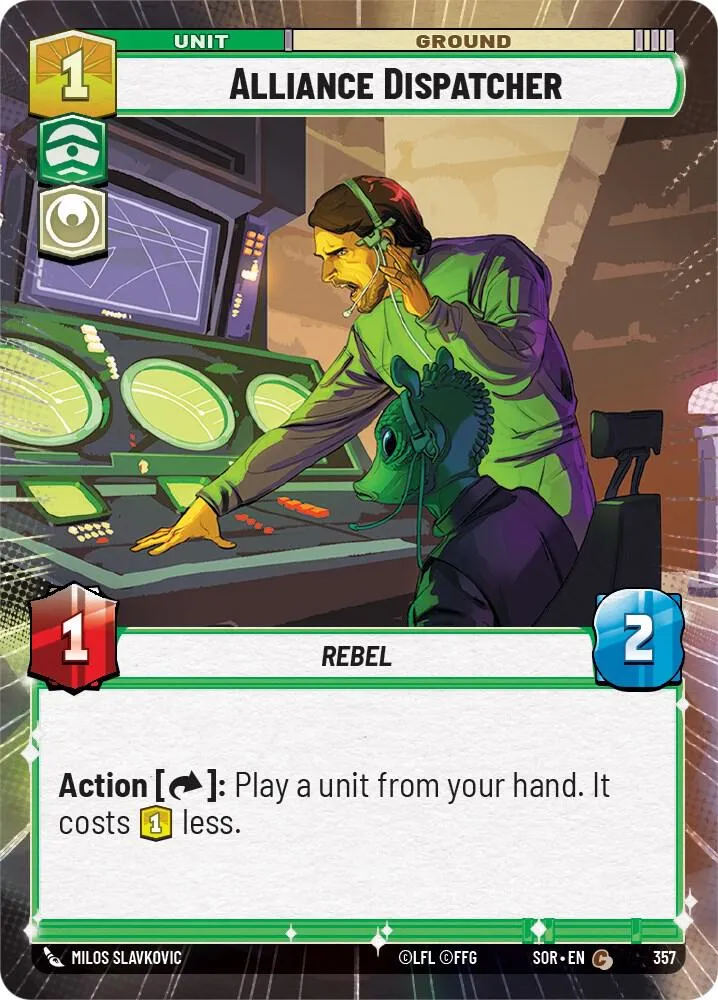 Alliance Dispatcher from Spark of Rebellion - Star Wars: Unlimited