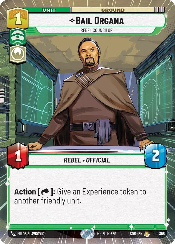 Bail Organa - Rebel Councilor — Spark of Rebellion — Star Wars: Unlimited