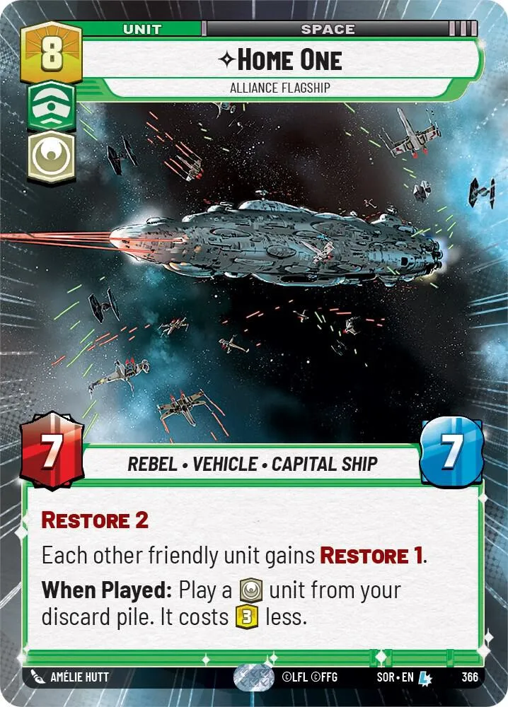 Home One - Alliance Flagship — Spark of Rebellion — Star Wars: Unlimited