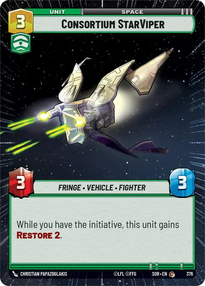 Consortium StarViper — Spark of Rebellion — Star Wars: Unlimited