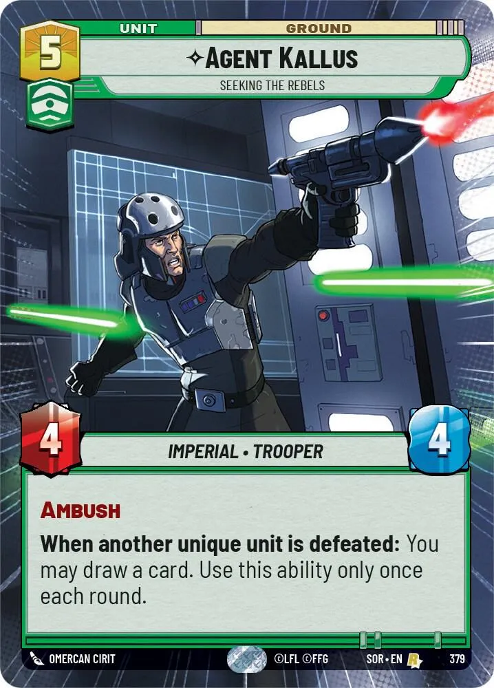 Agent Kallus - Seeking the Rebels — Spark of Rebellion — Star Wars: Unlimited