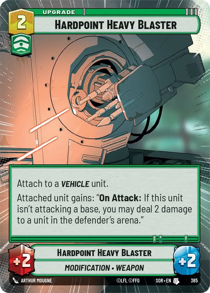 Hardpoint Heavy Blaster — Spark of Rebellion — Star Wars: Unlimited