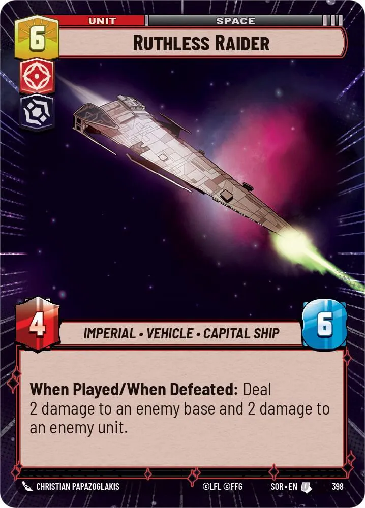 Ruthless Raider — Spark of Rebellion — Star Wars: Unlimited