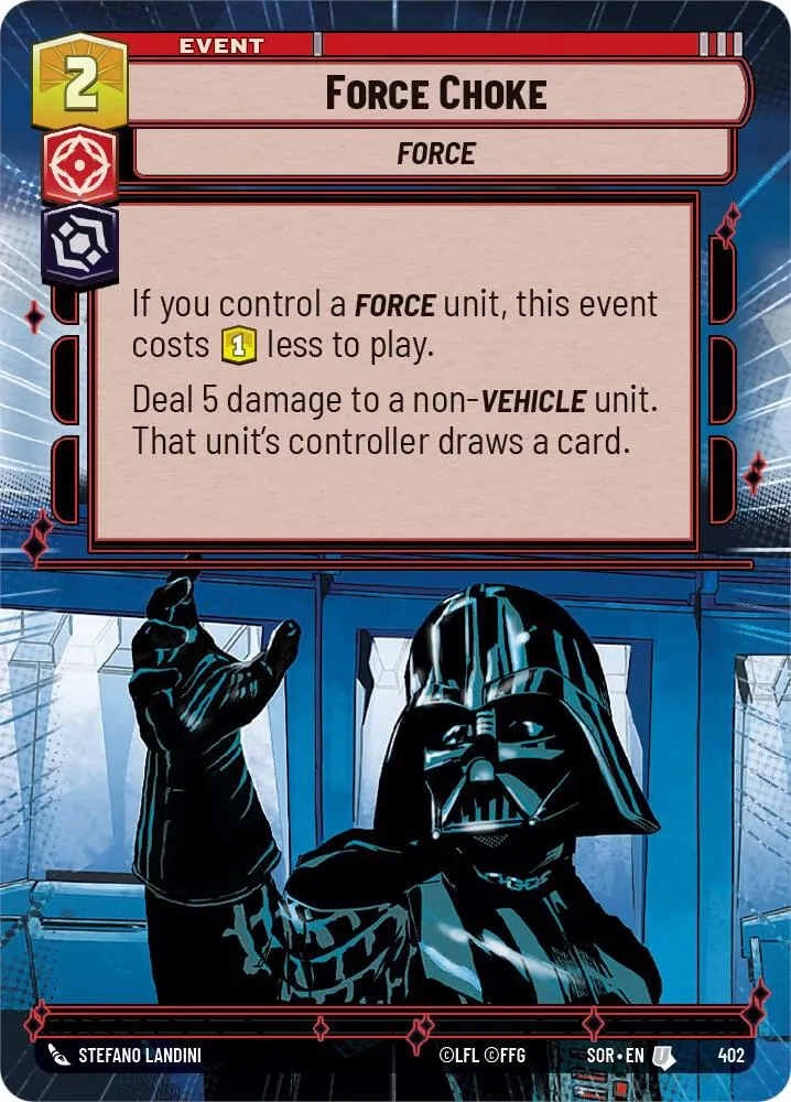 Force Choke — Spark of Rebellion — Star Wars: Unlimited