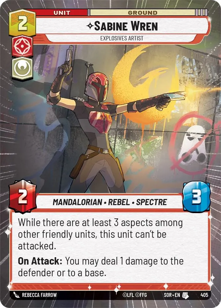 Sabine Wren - Explosives Artist — Spark of Rebellion — Star Wars: Unlimited