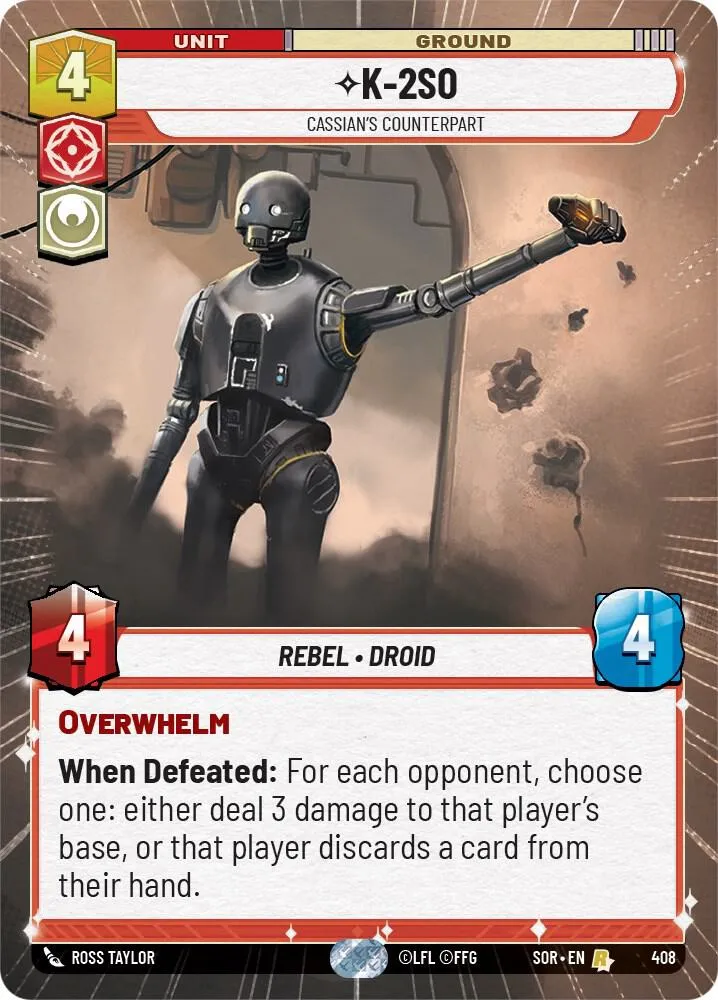 K-2SO - Cassian's Counterpart — Spark of Rebellion — Star Wars: Unlimited