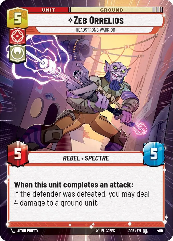 Zeb Orrelios - Headstrong Warrior — Spark of Rebellion — Star Wars: Unlimited