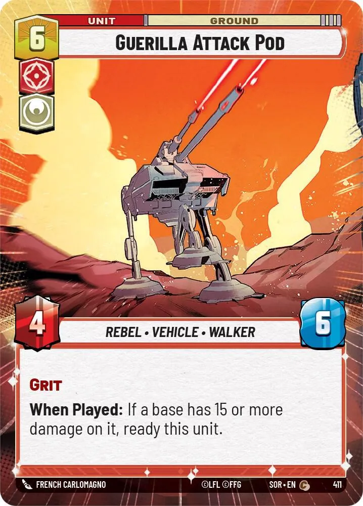Guerilla Attack Pod — Spark of Rebellion — Star Wars: Unlimited