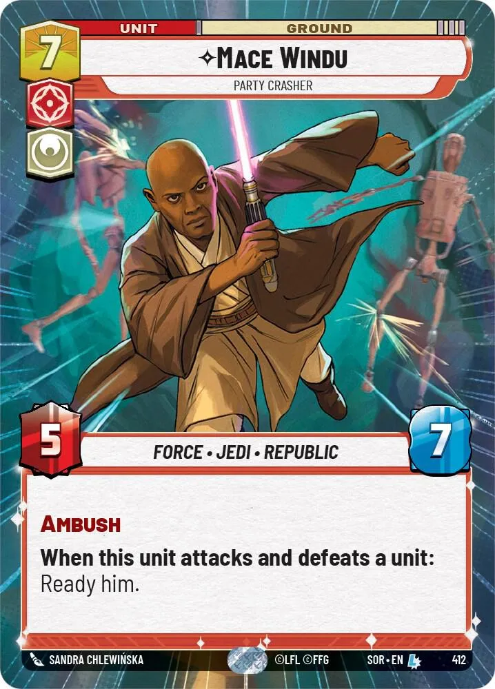 Mace Windu - Party Crasher — Spark of Rebellion — Star Wars: Unlimited