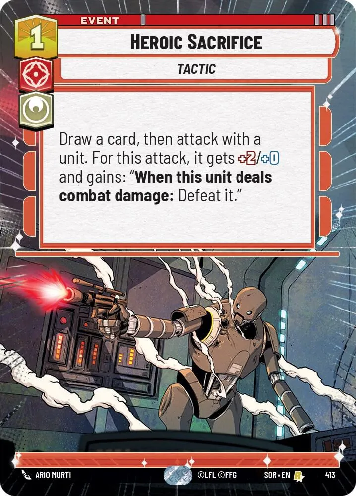 Heroic Sacrifice — Spark of Rebellion — Star Wars: Unlimited