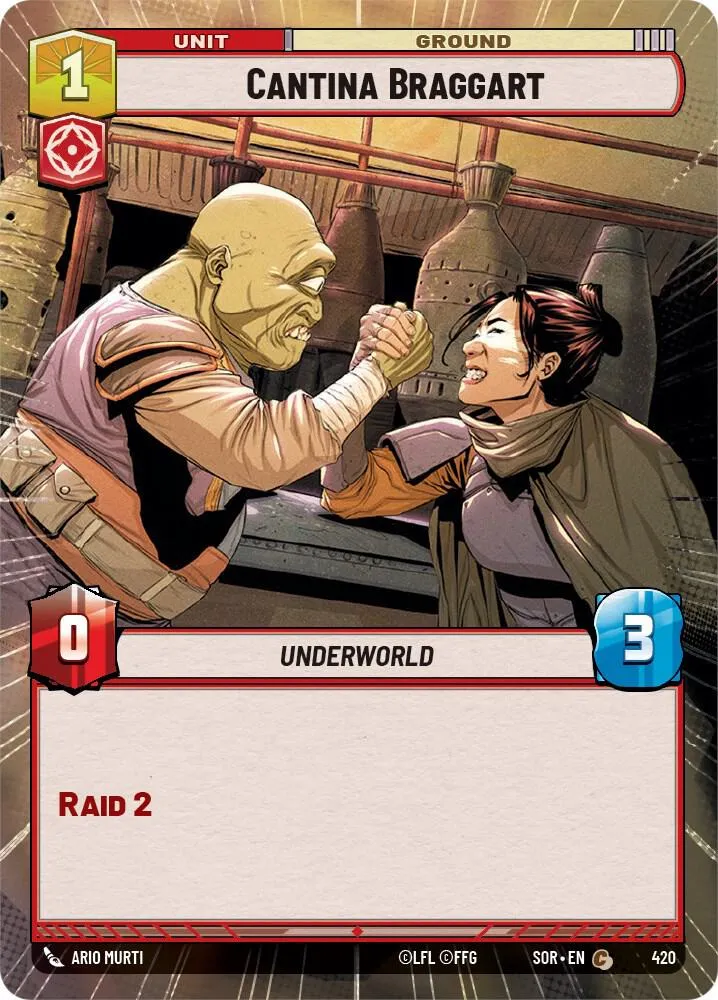 Cantina Braggart — Spark of Rebellion — Star Wars: Unlimited