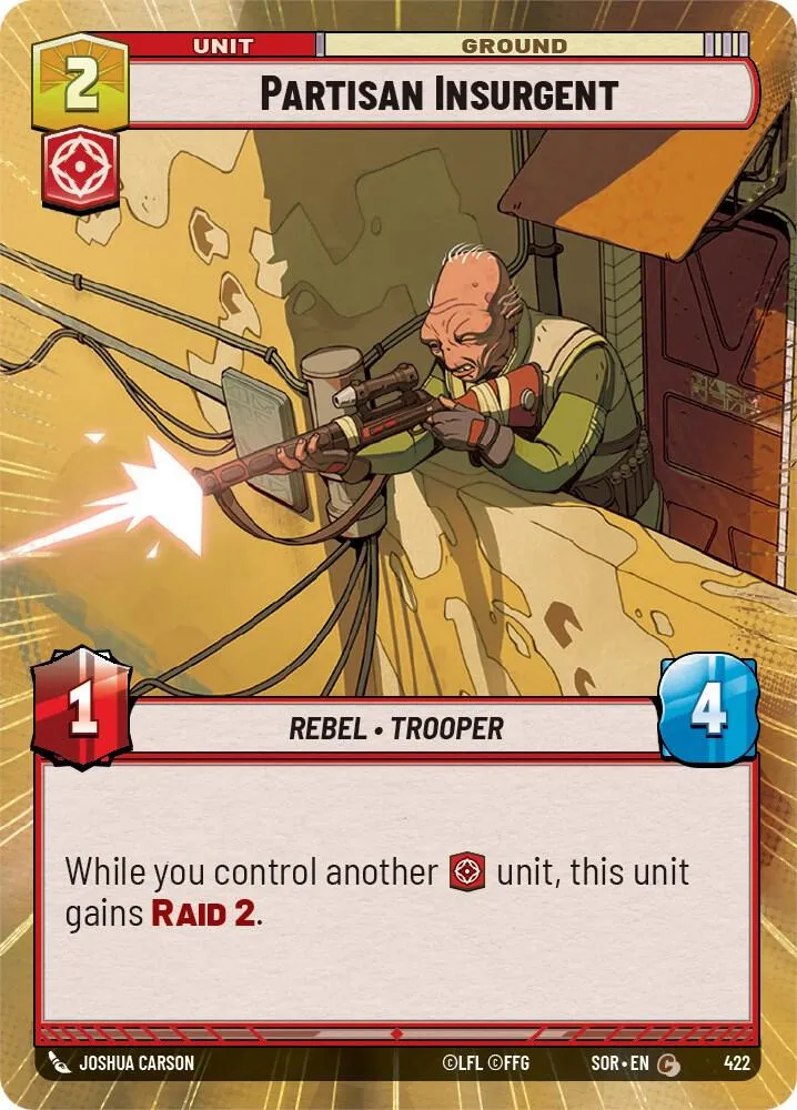Partisan Insurgent from Spark of Rebellion - Star Wars: Unlimited