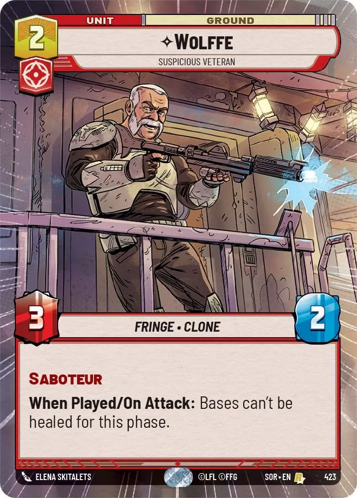 Wolffe - Suspicious Veteran — Spark of Rebellion — Star Wars: Unlimited