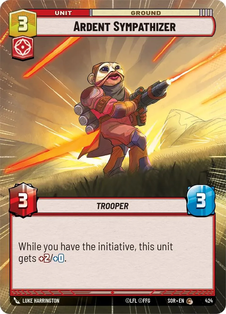 Ardent Sympathizer — Spark of Rebellion — Star Wars: Unlimited