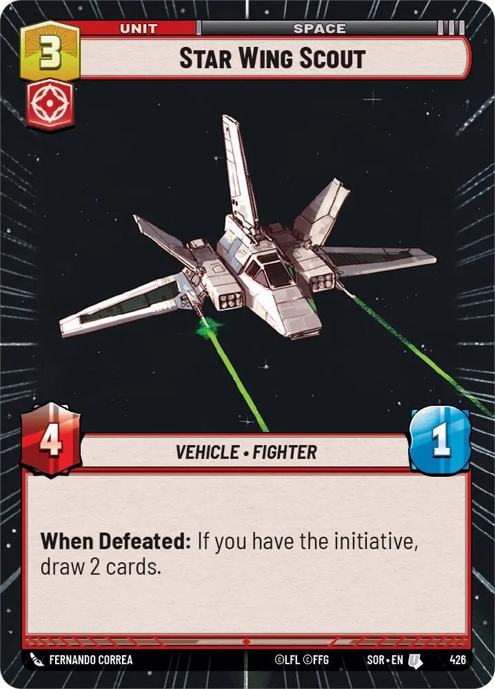 Star Wing Scout — Spark of Rebellion — Star Wars: Unlimited